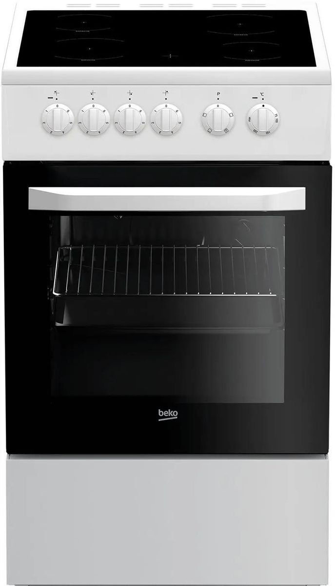 Электрическая плита Beko FFSS57000W,  стеклокерамика,  белый [7786986782]